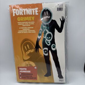 Fortnite Grimey Halloween Cosplay Costume Jumpsuit Video Large 10-12 Child NIP